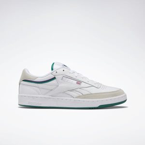 Reebok Club C Revenge Plus Turnschuhe Herren - Weiß/Lila - DE 357-WJT